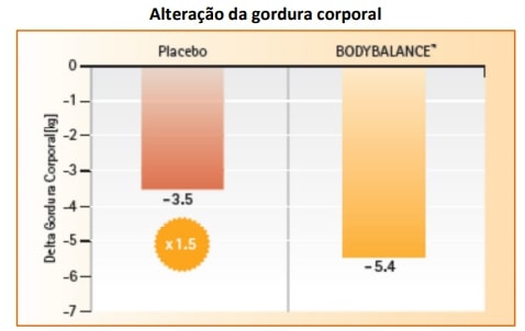 Gráfico de gordura corporal Bodybalance