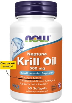 Óleo de Krill suplementos NOW® Foods