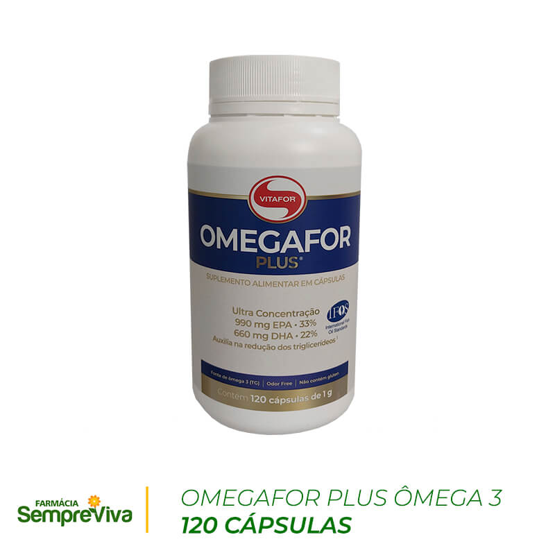 Omegafor PLUS 120 Cápsulas Ômega 3 Vitafor